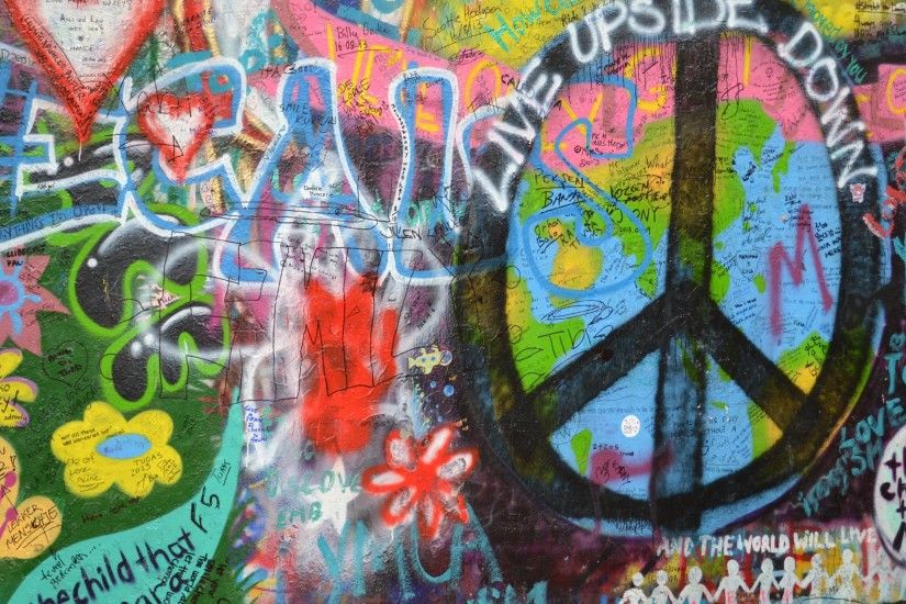 Prague Lennon Graffiti Wall