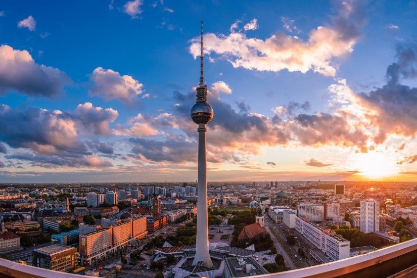 Man Made - Berlin Germany Sunset Wallpaper