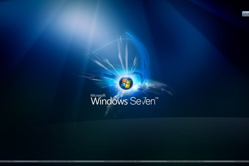 Windows 7 on Dark Blue Background Download 29 ...