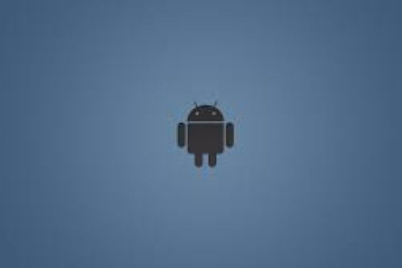 Blue Android Logo 4K Wallpaper