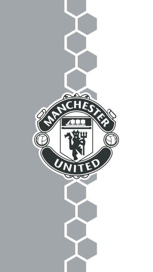 Manchester United iPhone Wallpaper Black and White
