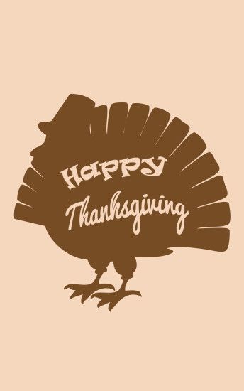Happy Thanksgiving on a turkey Wallpaper