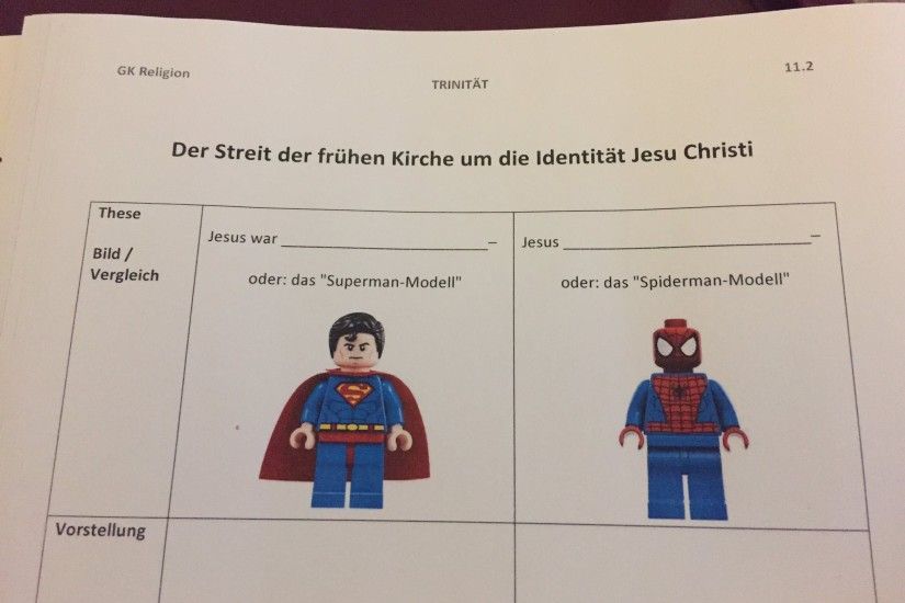 Annette Theis on Twitter: ""Superman" oder "Spiderman"? Die frÃ¼he Kirche  streitet um die IdentitÃ¤t Jesu... #Lieblingsstunden #RU… "