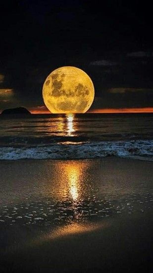 Full Moon and Sea