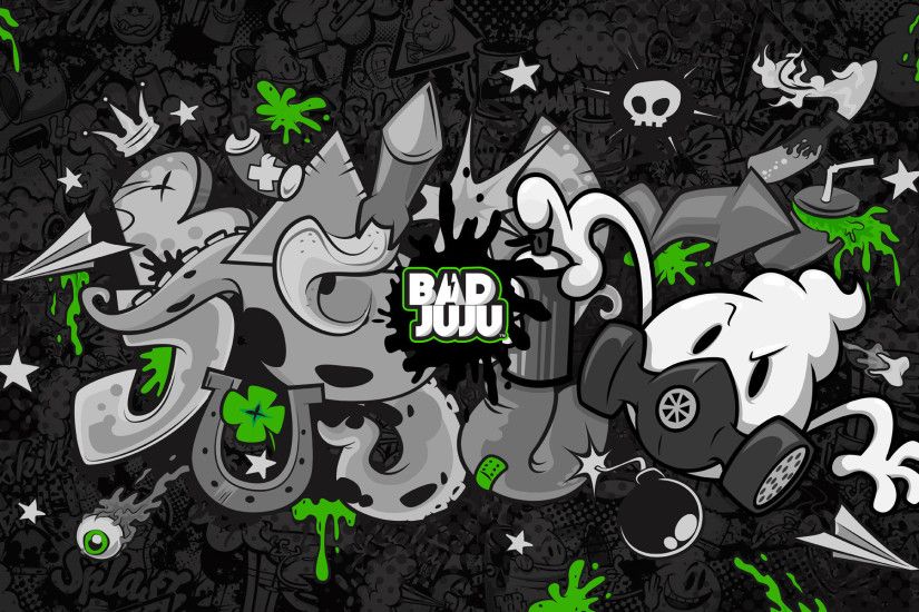 Art drawing black and white graffiti background