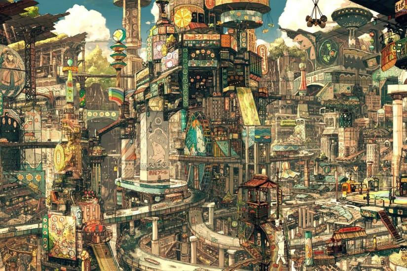 Asian Cityscape wallpaper