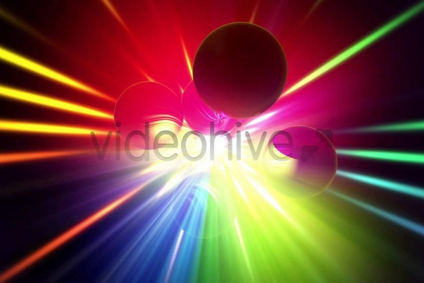 Colorful Spheres Dance Background Footage HD Preview