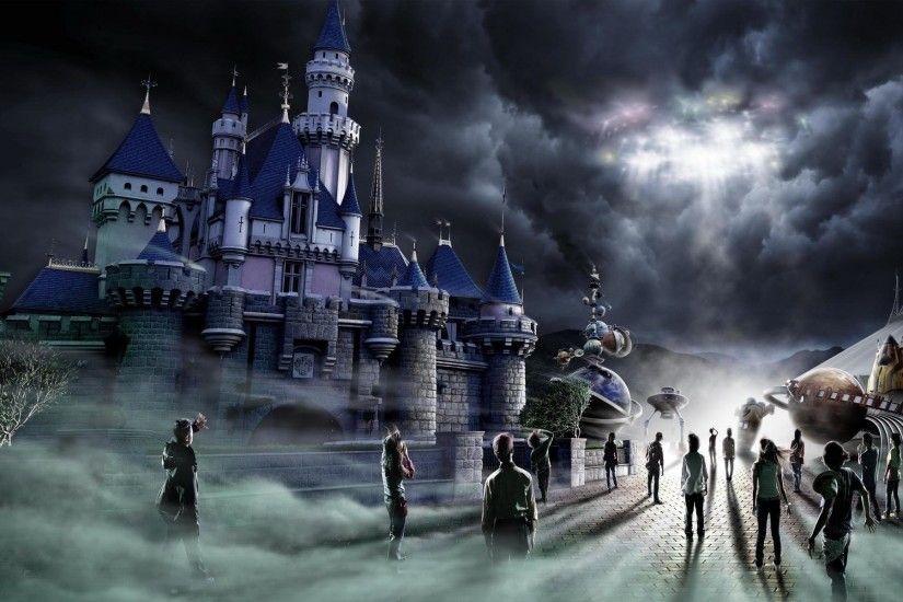 Photography - Manipulation Apocalyptic Invasion Castle Wallpaper
