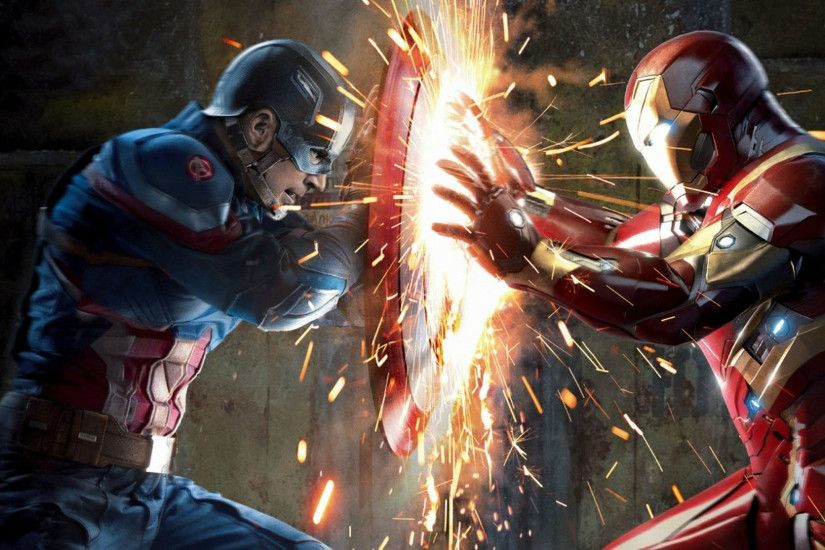 Iron Man And Captain America Civil War Movie Hd Desktop Wallpaper 2560Ã1440
