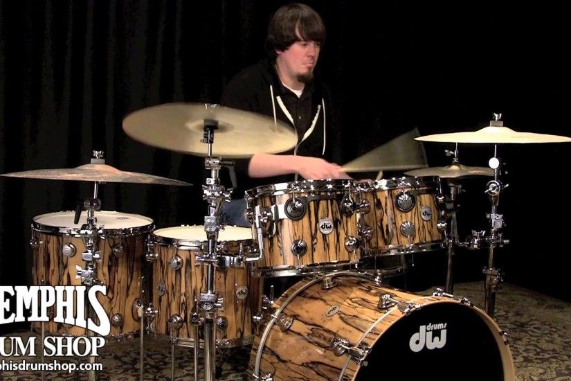 DW Collector's Series Exotic Ivory Ebony Drum Set 22/10/12/14/16 - YouTube