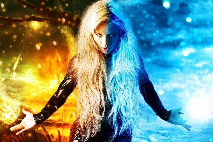 Woman Out Of Fire And Ice