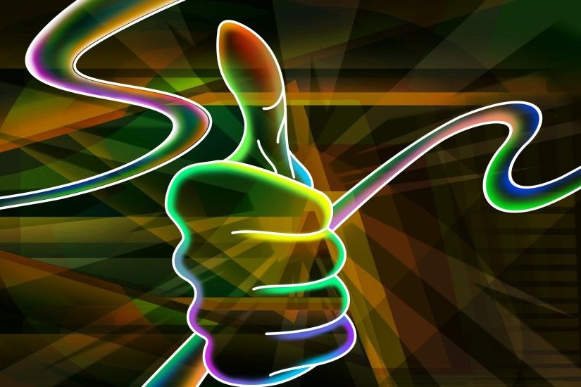 Colorful 3d Victory Sign #Picture