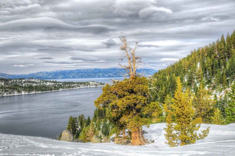 Lakes Winter Lake Nevada Tahoe Autumn California Nature Wallpaper Full HD  Download