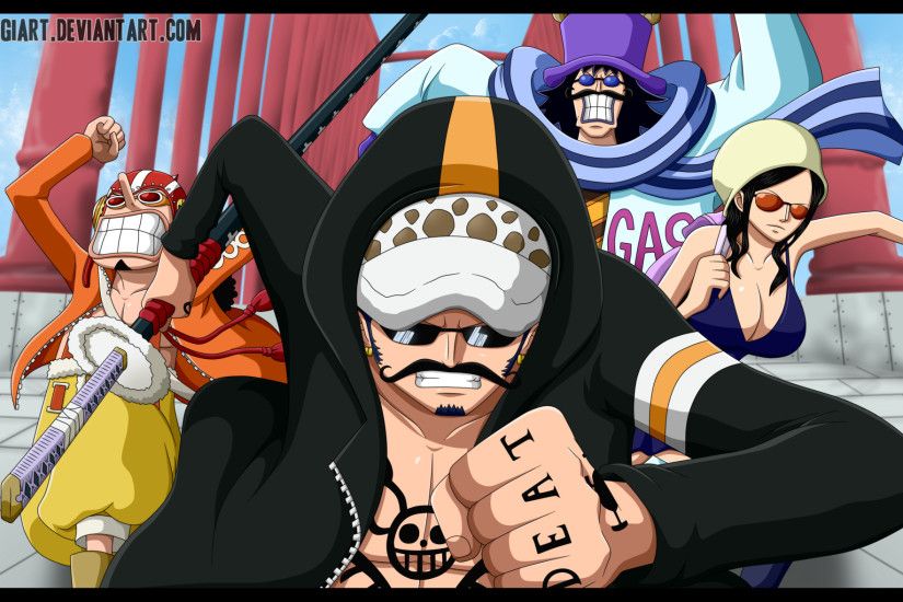 Anime One Piece Usopp (One Piece) Nico Robin Trafalgar Law Fondo de Pantalla