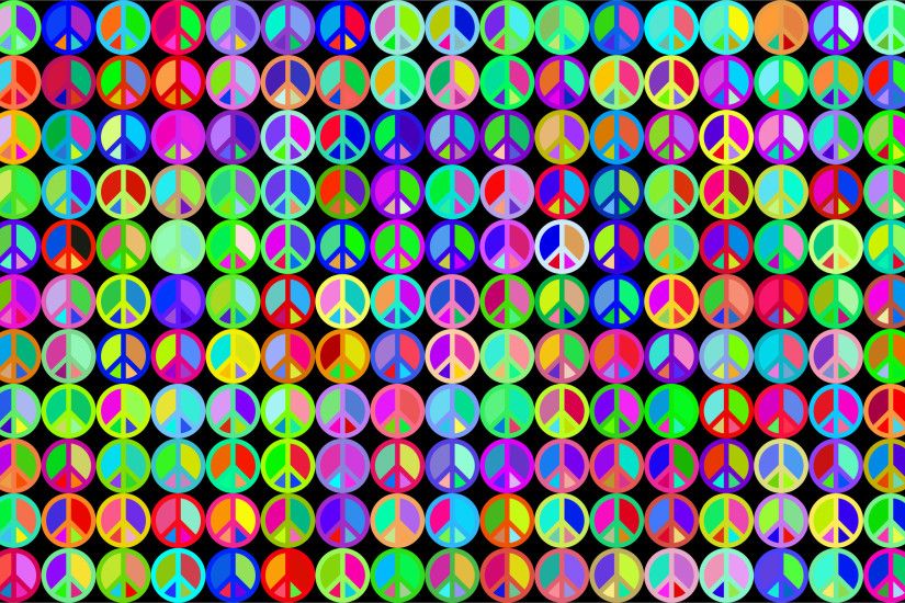 Prismatic Peace Sign Background 3