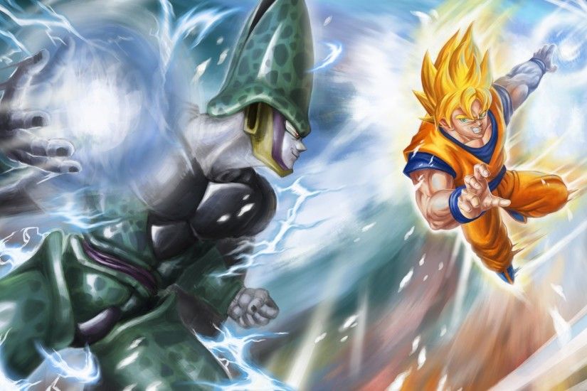SSJ Goku vs Perfect Cell - Another well choreographed fight in Dbz. and the  shock of Goku forfeiting the match to Cell and passing the torch to Gohan.