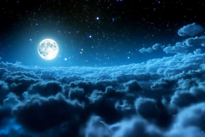 Moon Pictures For Desktop Wallpaper 1920 x 1200 px 692.31 KB iphone iphone  stars crescent blue