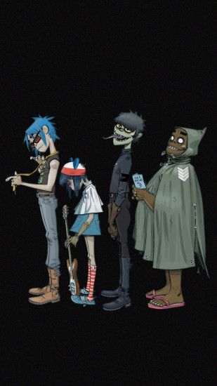 Couldn't find a good Gorillaz phone wallpaper, made my own.