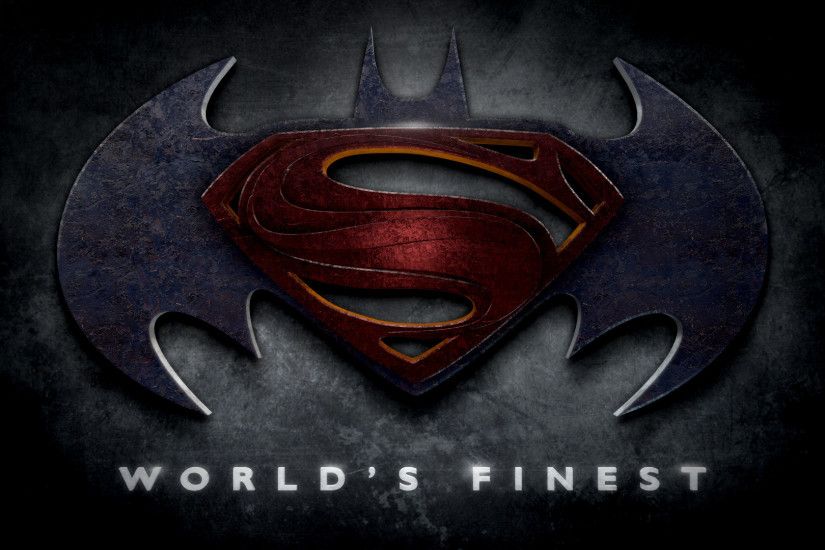 Batman - Superman - Justice League Logos in the Style of "Man of Steel"