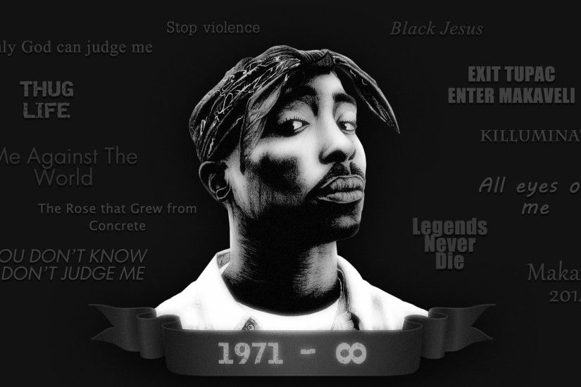 Music - 2Pac Tupac Shakur Shakur Makaveli Killuminati Hip-Hop Rap Wallpaper