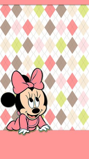BABY MINNIE MOUSE IPHONE WALLPAPER BACKGROUND
