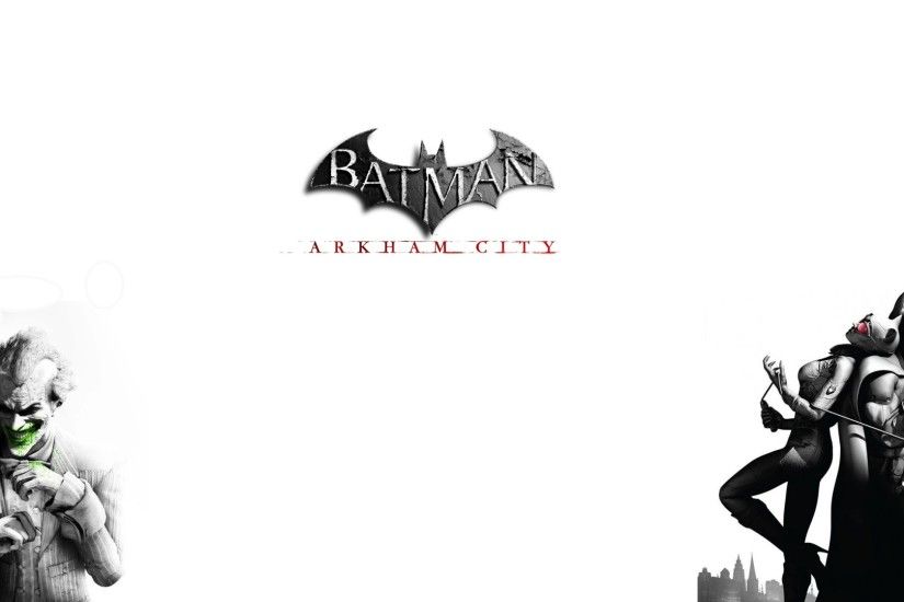 3840x2160 Wallpaper batman arkham city, joker, smile, characters, catwoman,  black and