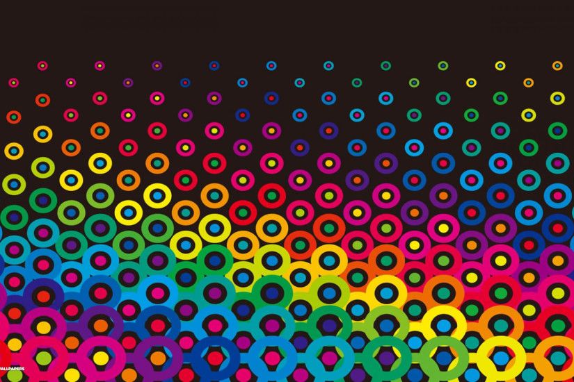 Colorful polka dots Wallpaperï½Free desktop wallpaper backgrounds