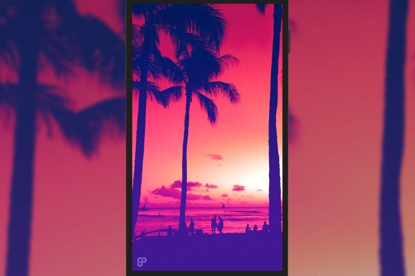 Waikiki Beach - Phone Wallpaper