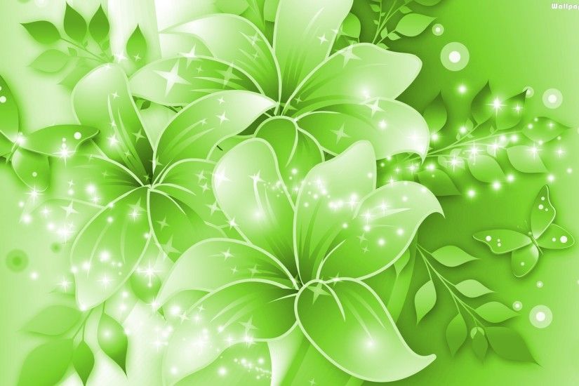Green Flowers Wallpapers HD Pictures