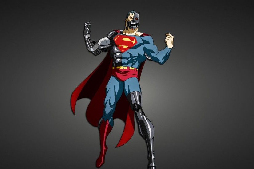 Preview wallpaper superman, superhero, cyborg 1920x1080