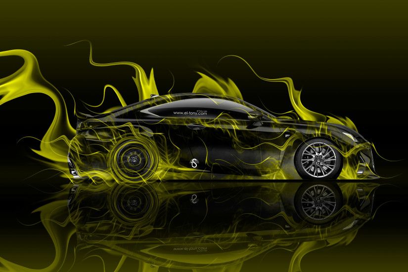 ... Lexus-RC-F-Side-Super-Fire-Flame-Abstract- ...