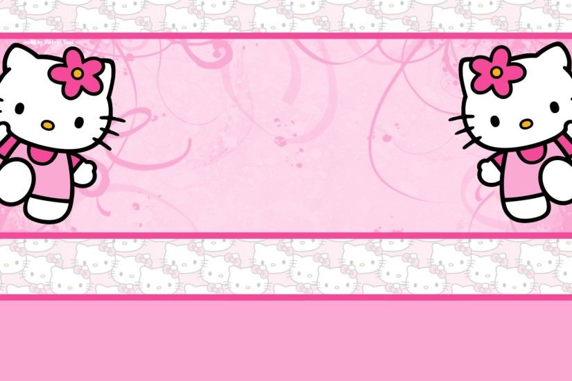 Pink Gello Kitty Background