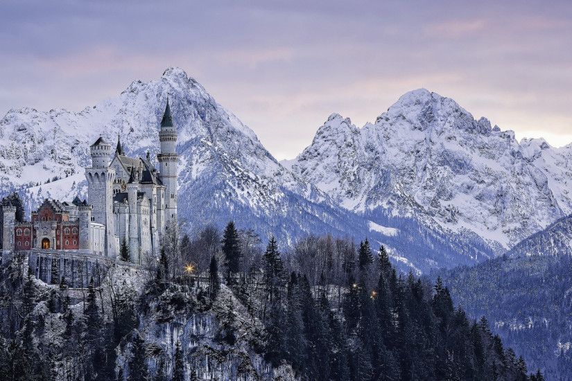 2560x1080 Wallpaper neuschwanstein castle, bavaria, germany