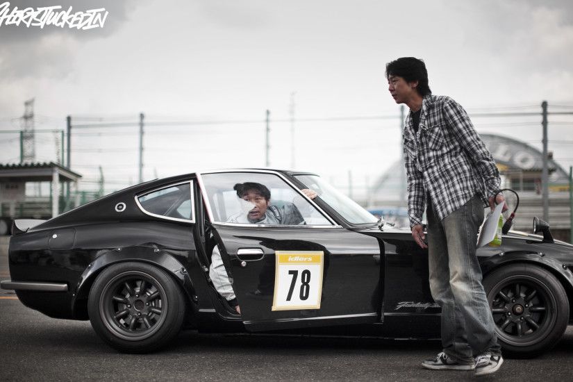 DATSUN 240z about to attack time at Tsukuba. 100% perfect.