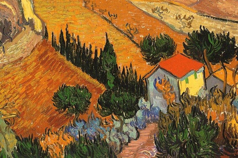 Artwork Vincent Van Gogh Paintings Wallpaper Nature Amazing - 1920x1200