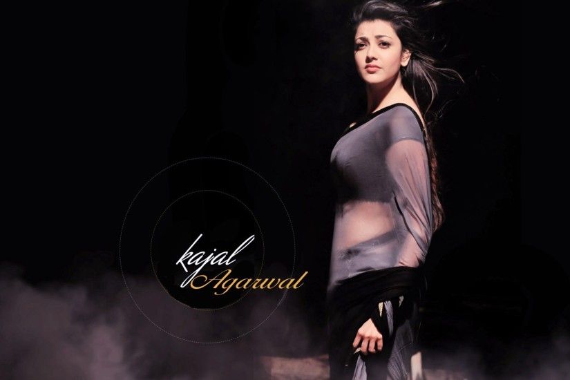 Actress Kajal Agarwal Hot HD Photos in Black Saree
