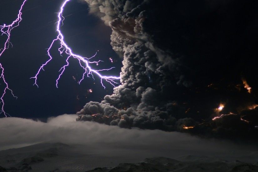 Preview wallpaper lightning, sky, tornado, electricity, category, elements,  blackness 3840x2160
