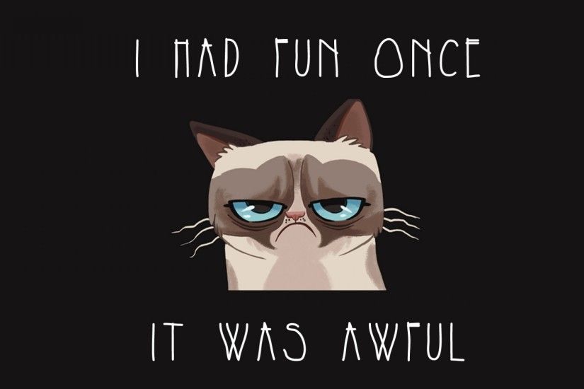 Grumpy Cat Quotes Funny Wallpaper