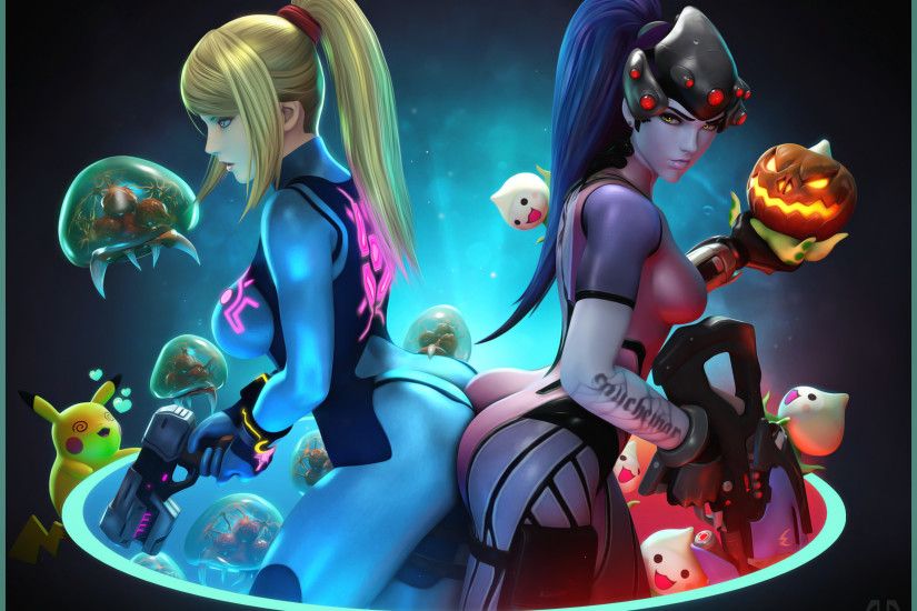 I've seen Samus being paired with Pharah, but the Zero Suit certainly g. Zero  Suit Samus and Widowmaker
