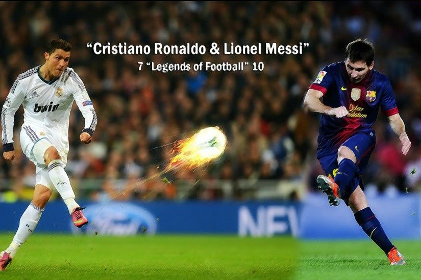 Cristiano Ronaldo with Lionel Messi - Ball on Fire Wallpaper - MegaSoccer  Blog