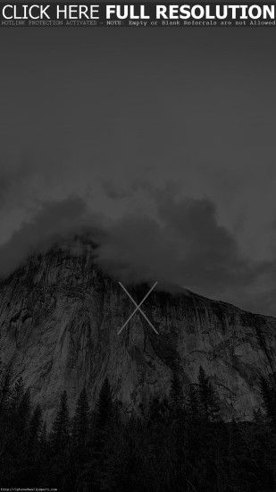 Os X Yosemite Mac Apple Black White Mountain Android wallpaper - Android HD  wallpapers