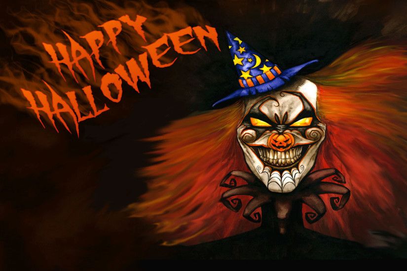 Happy Halloween Scary Face Wallpaper