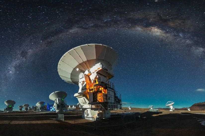 photography, Landscape, Nature, ALMA Observatory, Atacama Desert, Milky  Way, Astronomy