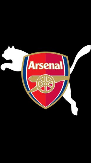 Arsenal Logo and Puma Wallpaper for Mobile.