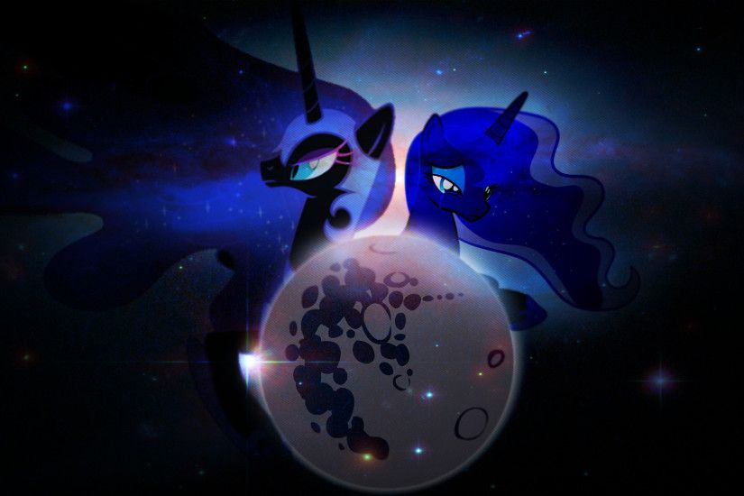 MLP:FiM Princess Luna and Nightmare Moon Wallpaper by Proenix, Stabzor,  TigresToku and