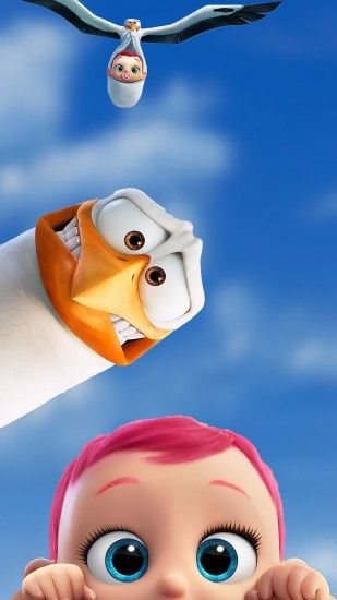Storks - Tap to see more cute cartoon wallpapers! - @mobile9