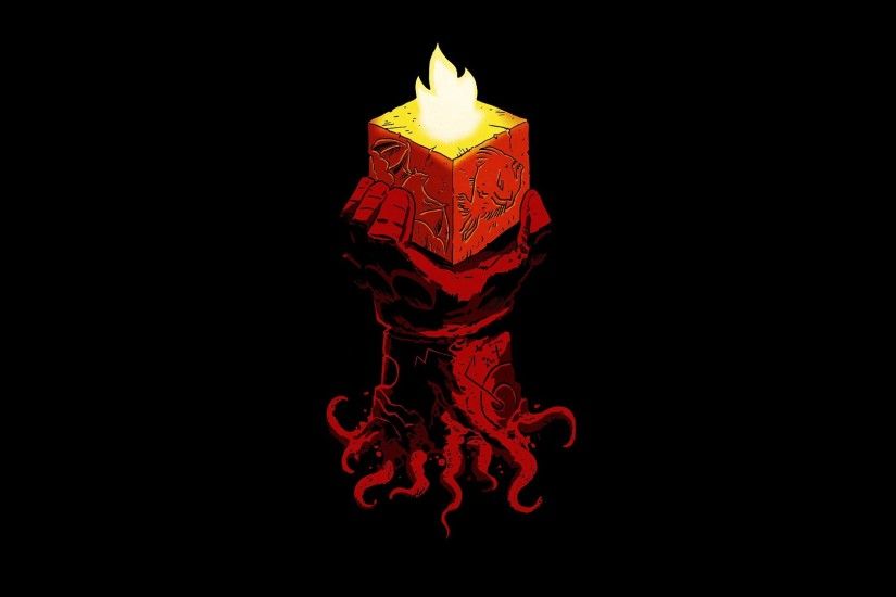 minimalism, Hellboy, Comics Wallpapers HD / Desktop and Mobile Backgrounds