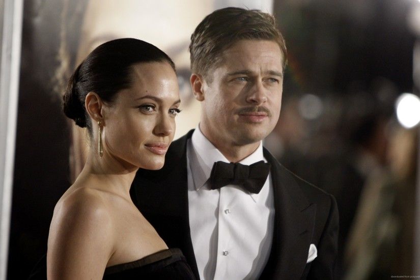 Angelina Jolie and Brad Pitt for 2560x1600