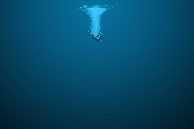 Request] Wallpaper of a man plunging into deep sea : wallpapers