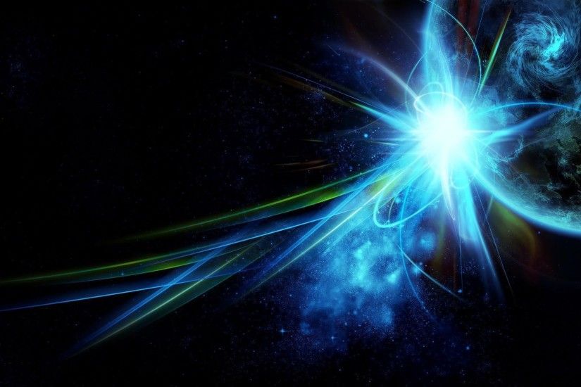 3840x2160 Wallpaper abstract, space, space fantasy, blue